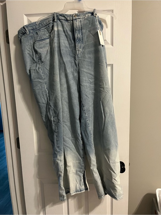 Good American Denim - Good American Light Blue Wide Leg Jeans